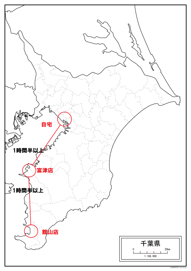 千葉県の地図
